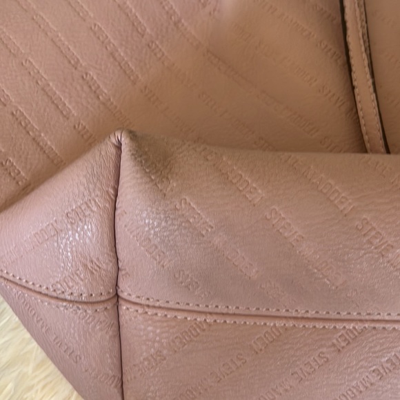 Steve Madden Faux Leather tote Bag light pastel pink - Picture 5 of 10